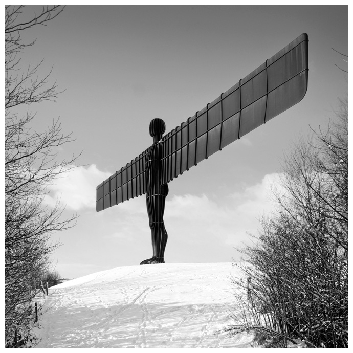 Angel of the North, Print 19 in Black and White