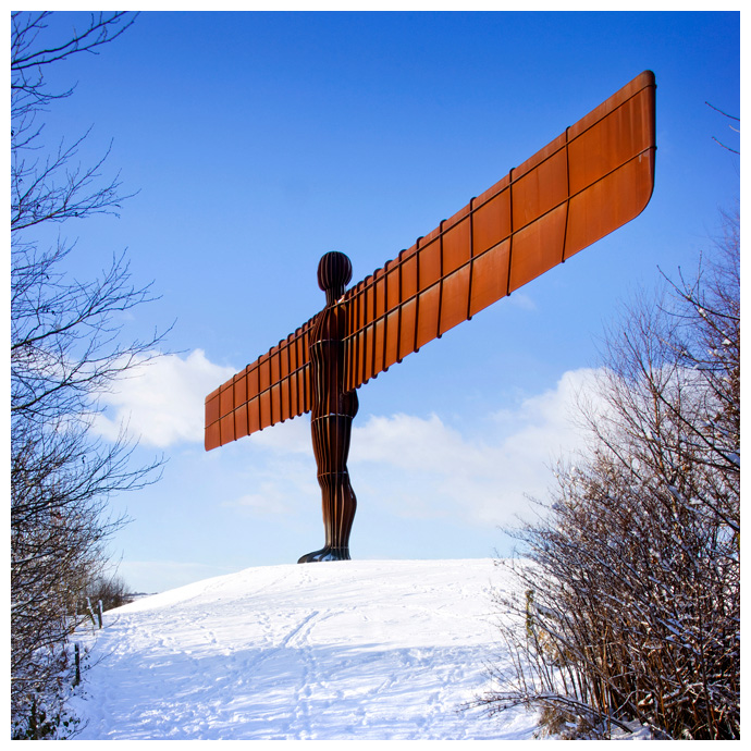 Angel of the North in Winter