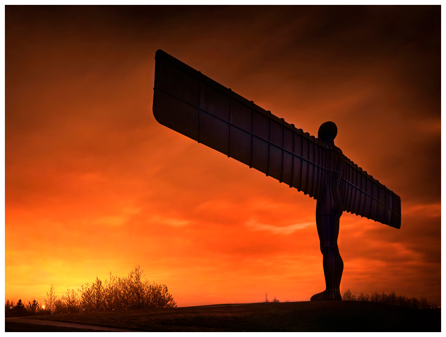 Angel of the North Sunset