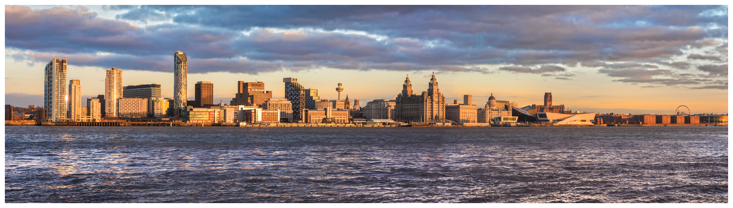 Liverpool Waterfront at sunset, Print 51 in Colour