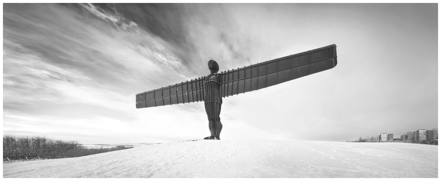 Angel of the North, Print 16 in Black and White