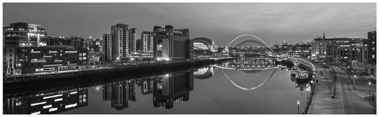 Newcastle and Gateshead Quaysides, Print 49 in Black and White