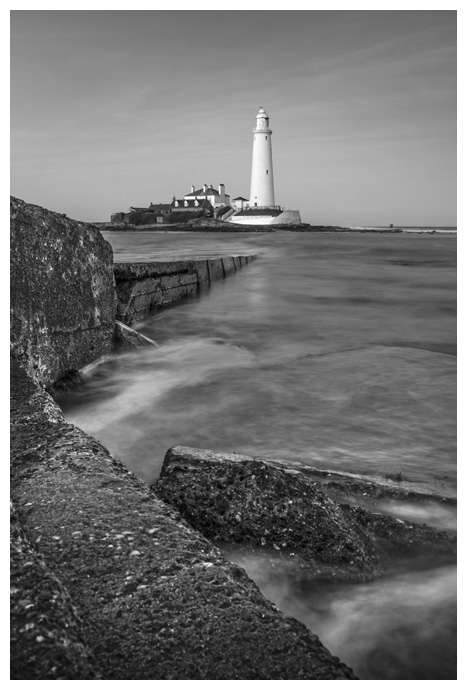 St Marys Lighthouse, Print 59 in Black and White