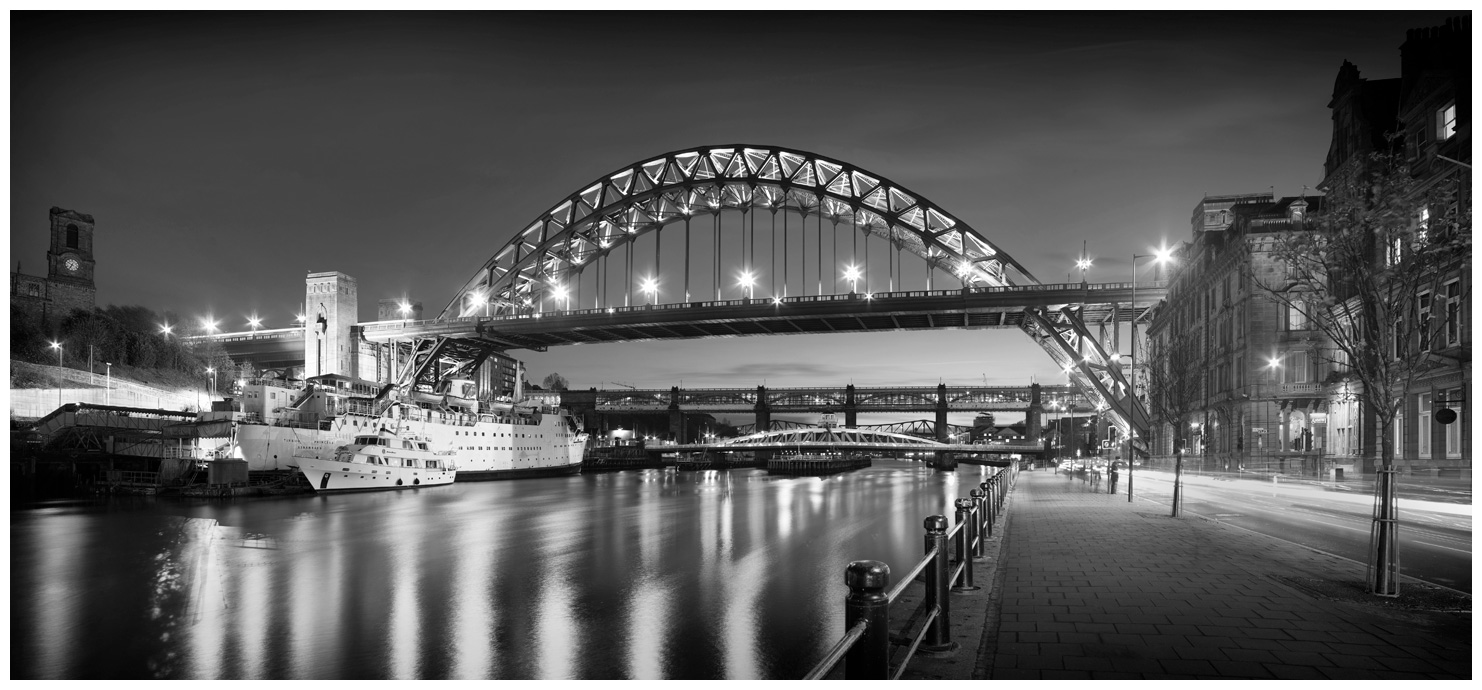 Tyne Bridge, Print 03 in Black and White