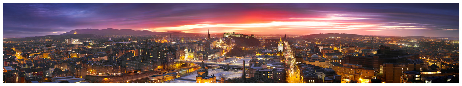 Edinburgh Skyline, Print 07 in Colour
