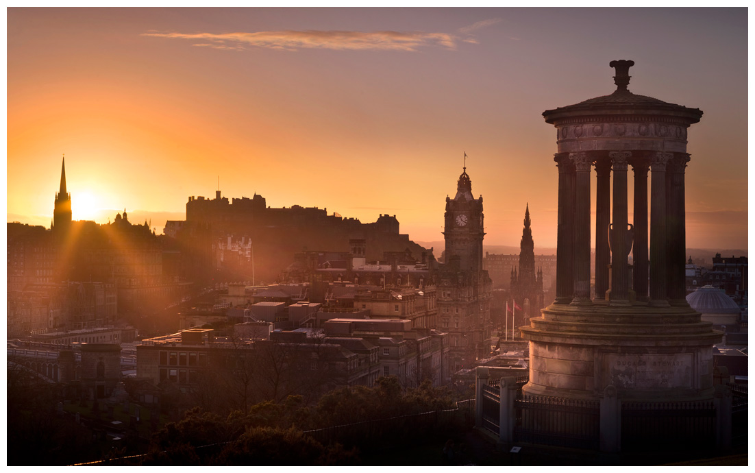 Edinburgh Sunset, Print 22 in Colour