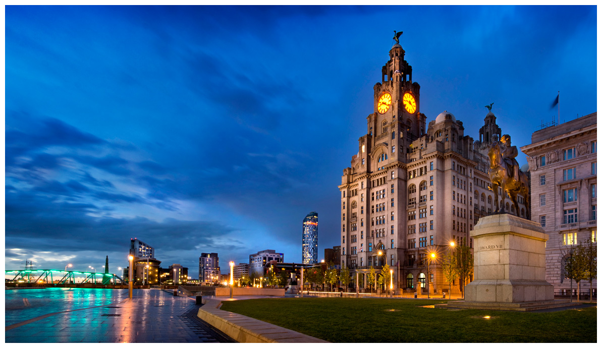 Liverpool Waterfront at dusk, Print 27 in Colour