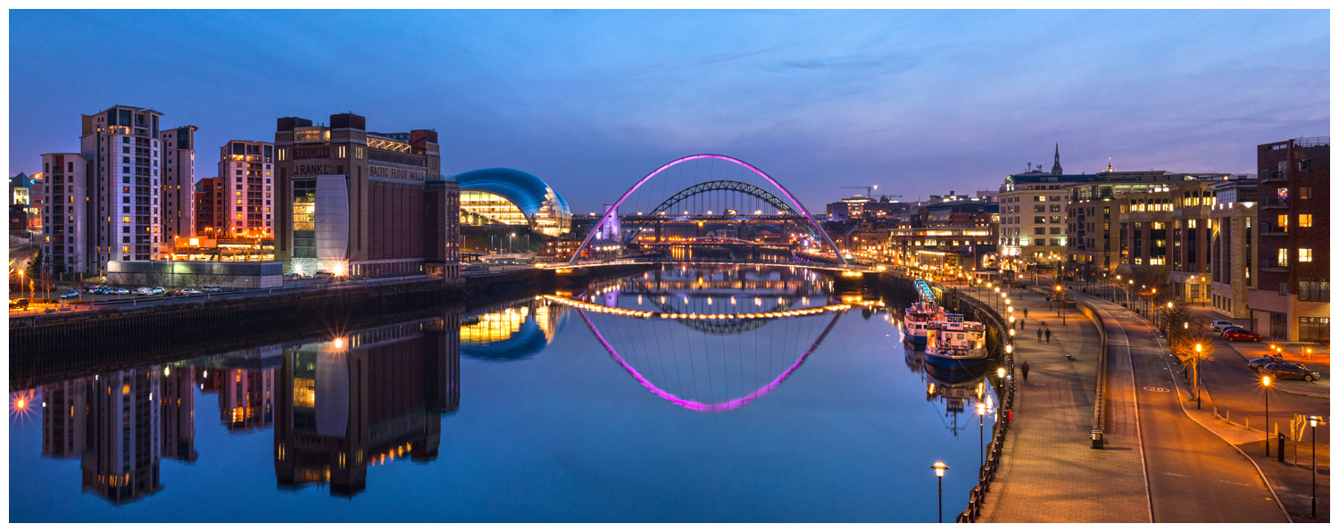 Newcastle Gateshead Skyline Print