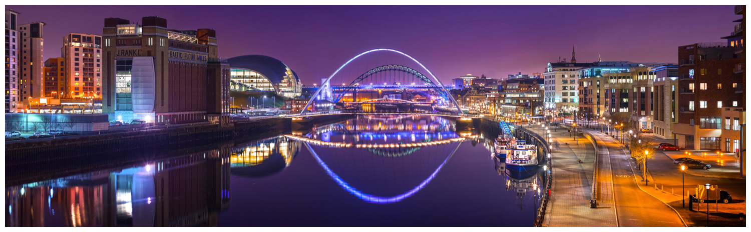 Newcastle Gateshead Vista Print