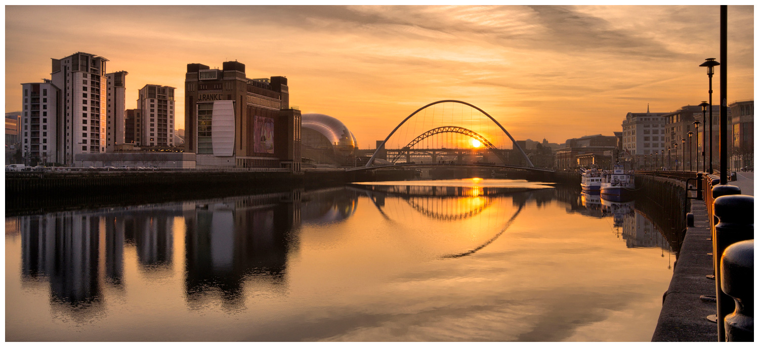 River Tyne Sunset, Print 47 in Colour