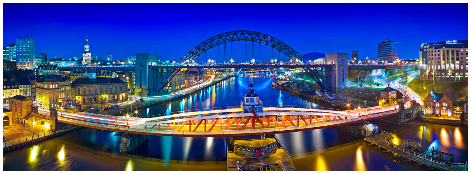 Newcastle Bridges, Print 11 in Colour