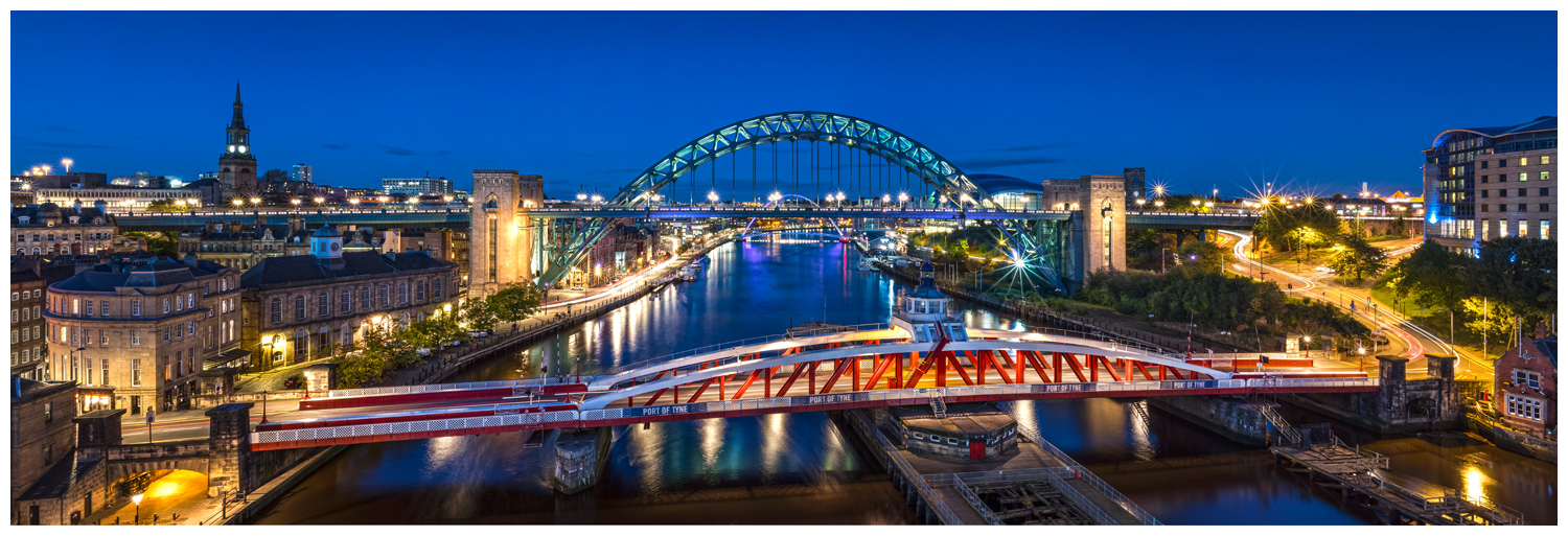 Newcastle Bridges, Print 57 in Colour