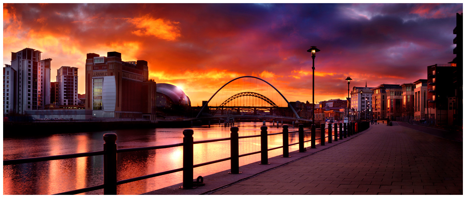 Newcastle Sunset, Print 02 in Colour